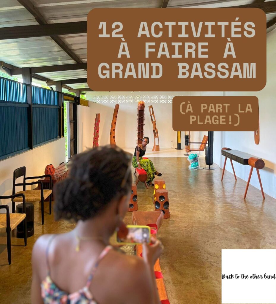 activites a faire a Grand Bassam. Visite de l'atelier de Jean Servais Somian